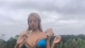 Amerikalı Siyah Kızın Ev Yapımı Siyah Zevk Vitrini