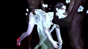 Büyük Memeler Ve Siyah Sik Aksiyonuyla 3d Animasyonlu Hardcore Sahne