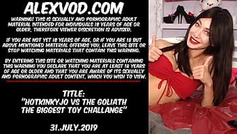 Hotkinkyjo, Yoğun Anal Oyunla En Büyük Oyuncak Meydan Okuması Olan Goliath'I Kabul Ediyor