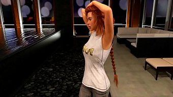 Büyük Kalçalı Ve Dik Göğüslü Genç Genç Kız Sert Anal Eylemde