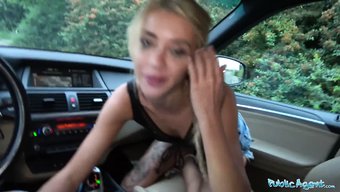 Katrin Tequila'Nın Iyi Donanımlı Partneriyle Halka Açık Seks Örtüsü