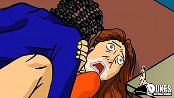 Aldatan Karı, Öğle Arasında Olgun Öğretmenle Irklararası Seks Yapıyor