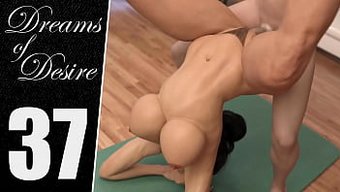 Sıcak Milf, 3d Yoga Yaparken Sikişiyor