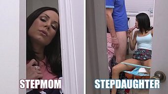 Üvey Anne Kendra Lust Ve Üvey Kızı Veronica Rodriguez Sıcak Üçlüde