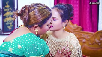 Hintli Milf Üvey Anne, Üvey Kızına Nasıl Seks Yapılacağını Öğretiyor.