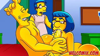 Bart Simpson'Un Simptoons' Simpsonlar Porno Filminde Arkadaşının Annesiyle Tabu Buluşması