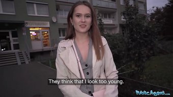 Sarışın, Ajan Tarafından Para Karşılığı Halka Açık Yerde Sikişti.