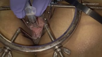 Mistress April, Telefon Bağımlısı Köle Rose'U Sidik Ve Boşalma Ile Cezalandırıyor.