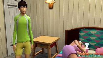 Üvey Oğlunun Sabah Koşusundan Dönerken Dolgun Komşusuyla Samimi Karşılaşması