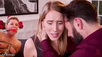 Itaatkâr Kız Arkadaş Ve Üvey Anne, Kaçakçıyla Anal Seksin Tadını Çıkarıyorlar